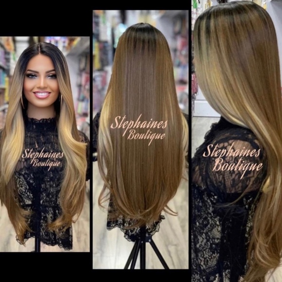 Human Hair Blended Lace Front Wig